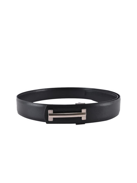 BuckleUp Men Black Solid Belt
