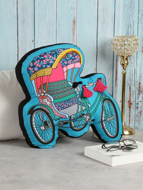 India Circus by Krsnaa Mehta Teal Blue & Black Printed Pop Tanga Shaped Floor Cushion
India Circus by Krsnaa Mehta Teal Blue & Black Printed Pop Tanga Shaped Floor Cushion