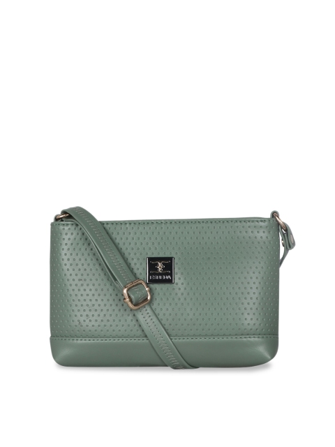 ESBEDA Green Self Design Sling Bag