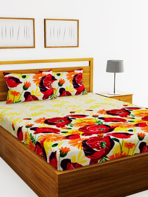 BIANCA White & Yellow Floral Printed 152 TC 1 Extra Large Bedsheet with 2 Pillow Covers
BIANCA White & Yellow Floral Printed 152 TC 1 Extra Large Bedsheet with 2 Pillow Covers