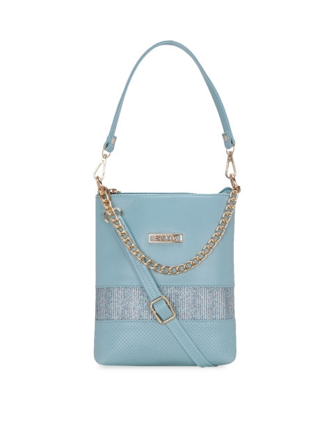 ESBEDA Blue Textured Sling Bag