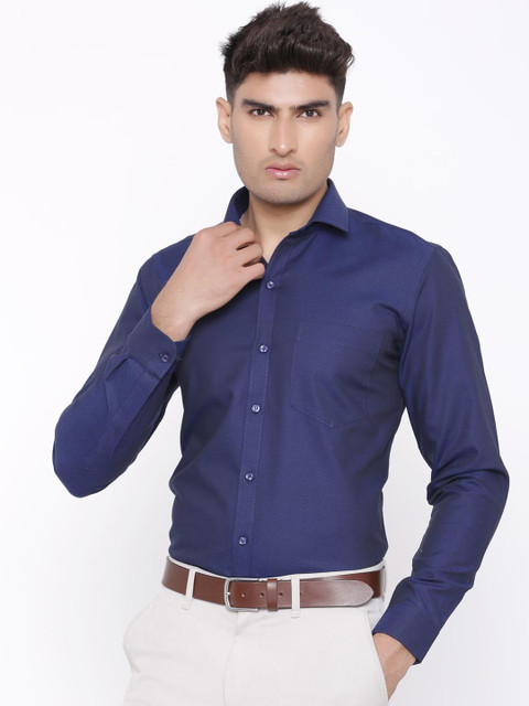 Tistabene Men Blue Comfort Slim Fit Self Design Formal Shirt 
Tistabene Men Blue Comfort Slim Fit Self Design Formal Shirt