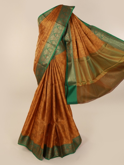 Pothys Brown Woven Design Cotton Blend Saree
