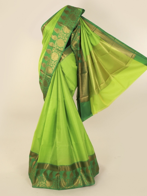 Pothys Green Solid Saree