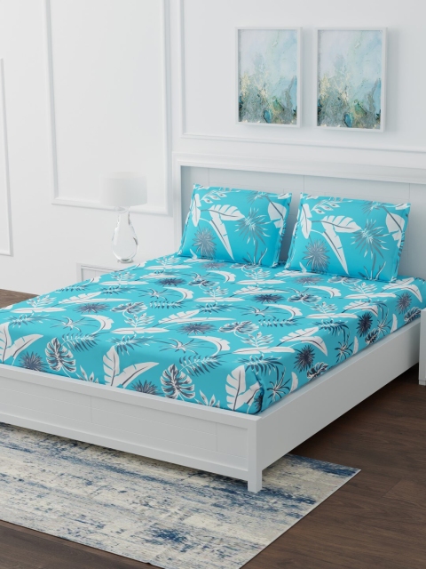 eCraftIndia Blue & White Floral Printed 250 TC Cotton Double King Bedsheet With 2 Pillow Covers
eCraftIndia Blue & White Floral Printed 250 TC Cotton Double King Bedsheet With 2 Pillow Covers