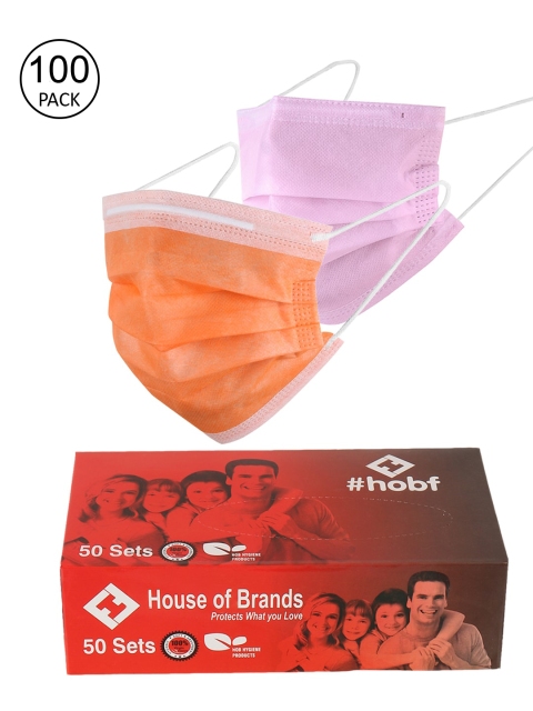 LONDON FASHION hob Unisex Pack Of 100 3-Ply Ultrasonic Anti-Pollution Disposable Masks, Pink
LONDON FASHION hob Unisex Pack Of 100 3-Ply Ultrasonic Anti-Pollution Disposable Masks, Pink