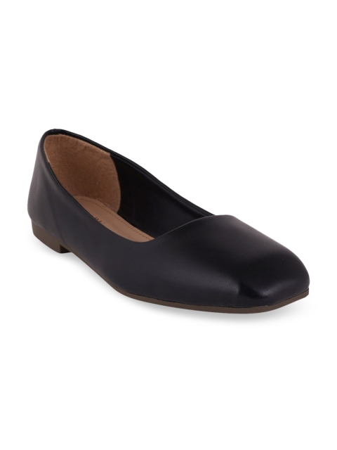 SCENTRA Women Black Solid Ballerinas