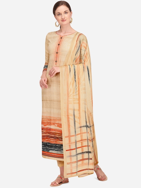 Stylee LIFESTYLE Women Beige & Orange Pashmina Printed Unstitched Dress Material
Stylee LIFESTYLE Women Beige & Orange Pashmina Printed Unstitched Dress Material