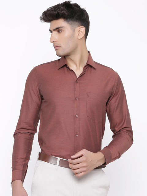 Tistabene Men Brown Slim Fit Solid Formal Shirt 
Tistabene Men Brown Slim Fit Solid Formal Shirt