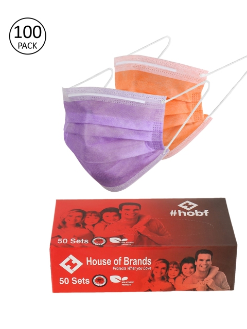 LONDON FASHION hob Unisex Pack Of 100 3-Ply Ultrasonic Anti-Pollution Disposable Masks, Orange
LONDON FASHION hob Unisex Pack Of 100 3-Ply Ultrasonic Anti-Pollution Disposable Masks, Orange