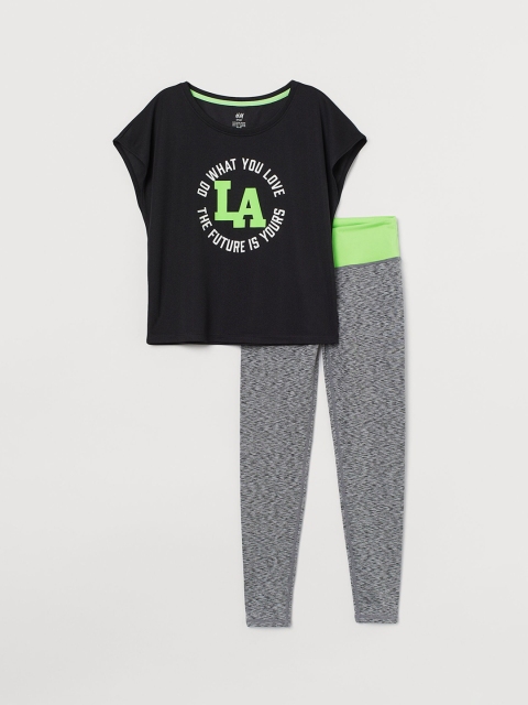 H&M Girls 2-Piece Sports Set, Grey