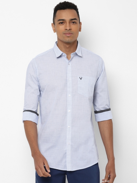 Allen Solly Men Blue Slim Fit Printed Casual Shirt