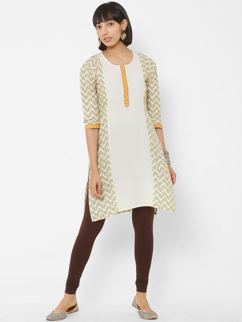 Vedic Women Yellow Printed Straight Kurta
Vedic Women Yellow Printed Straight Kurta