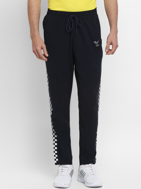 Yuuki Men Navy Blue Solid Slim Fit Track Pants