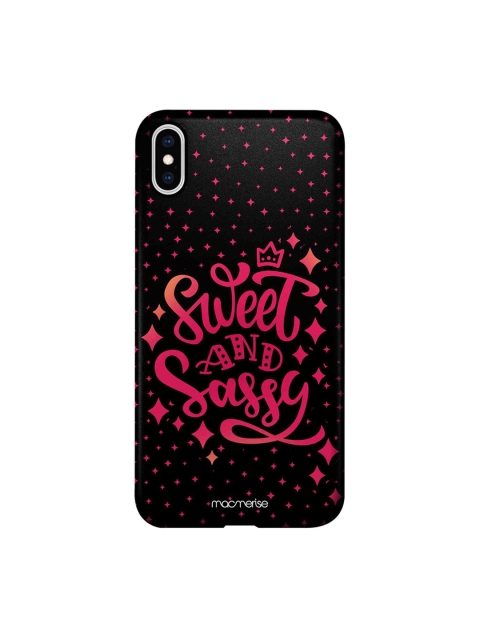 macmerise Black & Pink Sweet And Sassy iPhone XS Max Back Cover