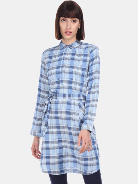Cherokee Women Multicoloured Checked Shirt Style Top, Multi