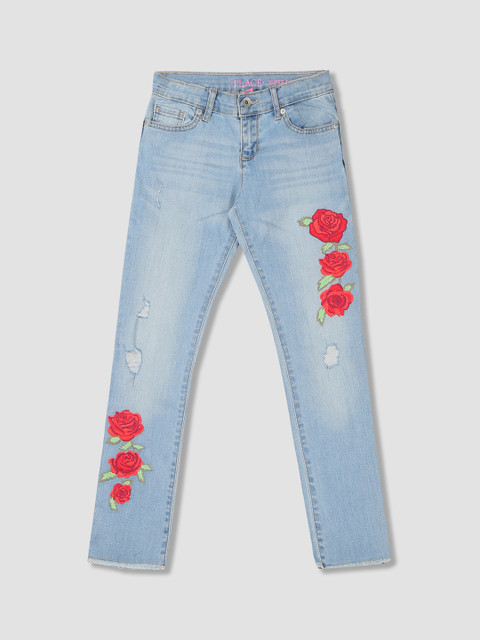 The Childrens Place Girls Blue Regular Fit Mid-Rise Mildly Distressed Stretchable Jeans
The Childrens Place Girls Blue Regular Fit Mid-Rise Mildly Distressed Stretchable Jeans