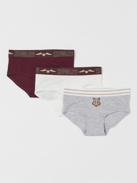 H&M Girls 3-Pack Boxers, White