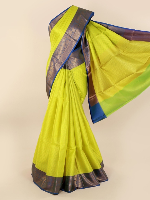 Pothys Green Woven Design Cotton Blend Saree