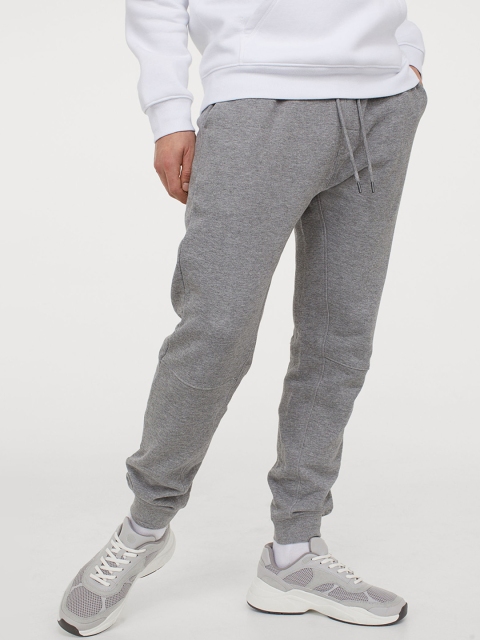 H&M Men Grey Sweatpants Tapered Fit