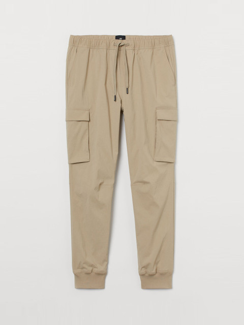H&M Men Beige Slim Fit Cargo Joggers 
H&M Men Beige Slim Fit Cargo Joggers