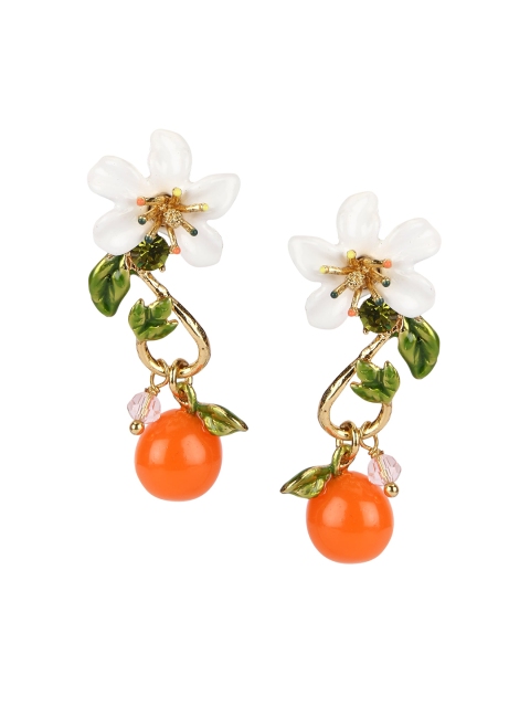 BrashBug Gold-Toned & Green Gold Plated Contemporary Ear Cuff