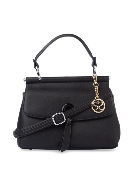 Sole To Soul Black Solid Satchel