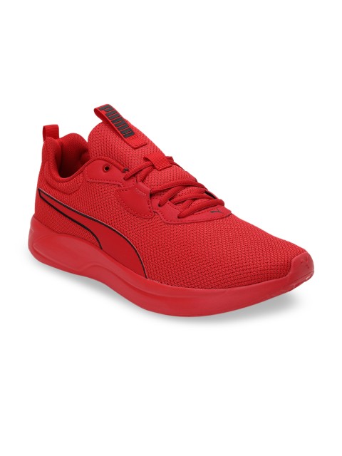 Puma Men Red Mesh Resolve Running Shoes