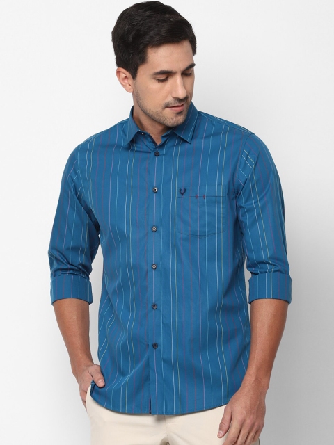 Allen Solly Men Blue Slim Fit Striped Casual Shirt