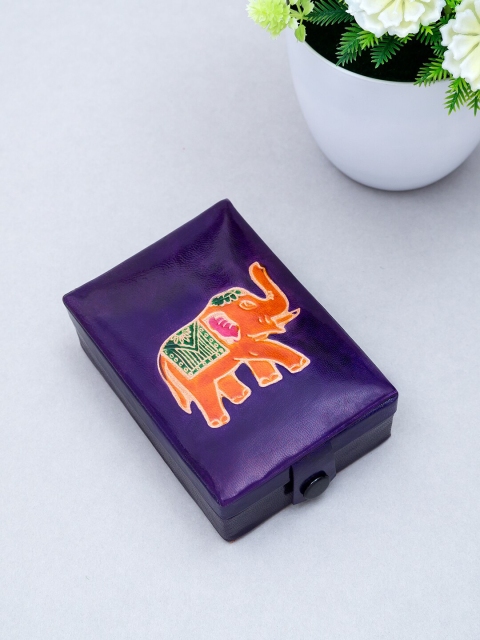 Golden Peacock Women Violet & Orange Self-Design Hand Painted Women Leather Jewellery Organizer Box
Golden Peacock Women Violet & Orange Self-Design Hand Painted Women Leather Jewellery Organizer Box