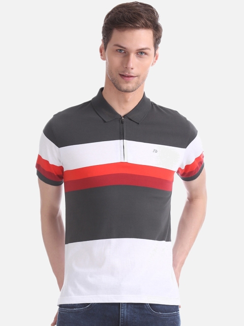 AD By Arvind Men White Grey Slim Fit Striped Polo Collar Cotton Pure Cotton T-shirt
AD By Arvind Men White Grey Slim Fit Striped Polo Collar Cotton Pure Cotton T-shirt