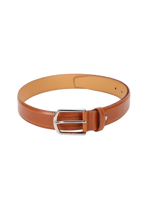 Allen Solly Men Tan Brown Solid Leather Belt