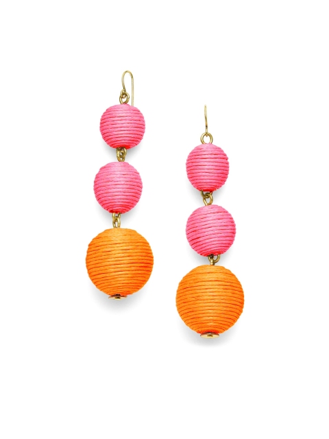 Foxy Sperks Pink Contemporary Drop Earrings