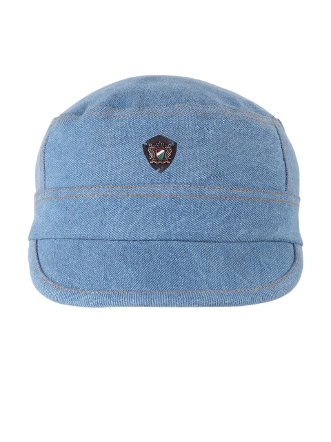 FabSeasons Unisex Blue Solid Ascot Cap
