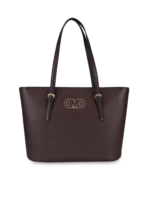 Da Milano Purple Textured Shoulder Bag
