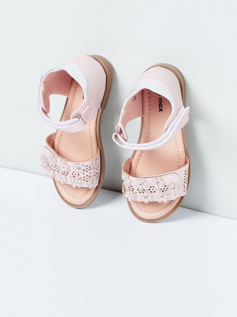 max Girls Pink Sandals