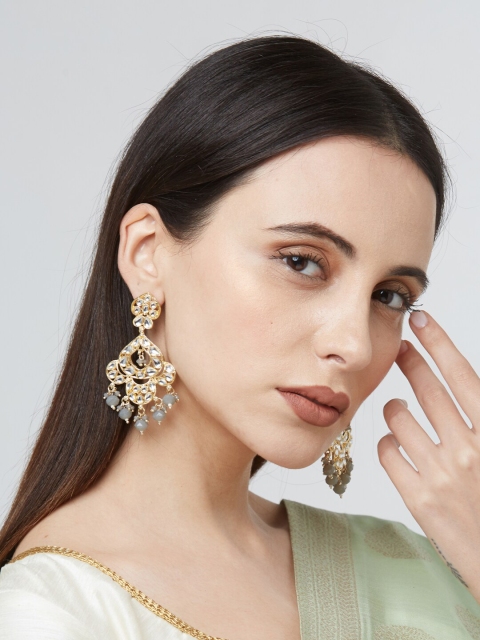 Fida White Gold Plated Classic Drop Earrings