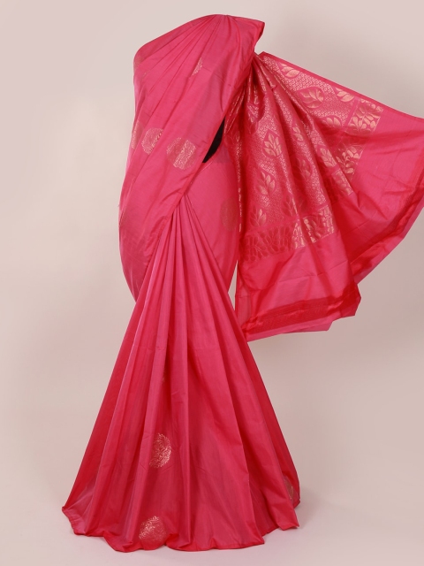 Pothys Pink Silk Cotton Woven Design Kanjeevaram Saree