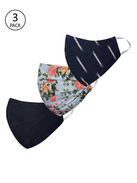VASTRAMAY Unisex Pack of 3 Printed 2-Ply Reusable Protective Outdoor Half Face Masks, Navy blue
VASTRAMAY Unisex Pack of 3 Printed 2-Ply Reusable Protective Outdoor Half Face Masks, Navy blue