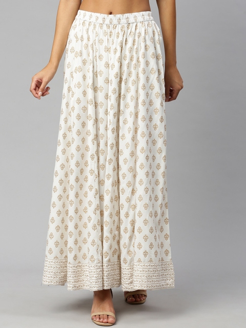 Soch Women Off White Printed