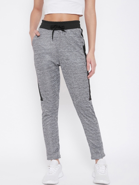 Crease & Clips Women Grey Melange Solid Track Pants