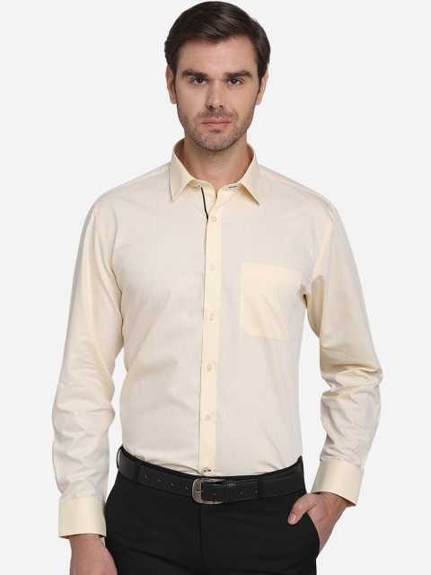 Greenfibre Men Yellow Formal Shirt