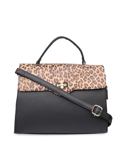 LEGAL BRIBE Black Colourblocked Handheld Bag