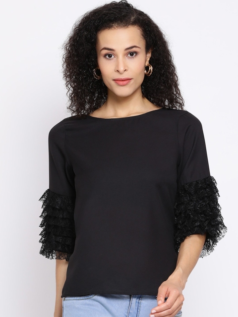 ALL WAYS YOU Women Black Solid Top