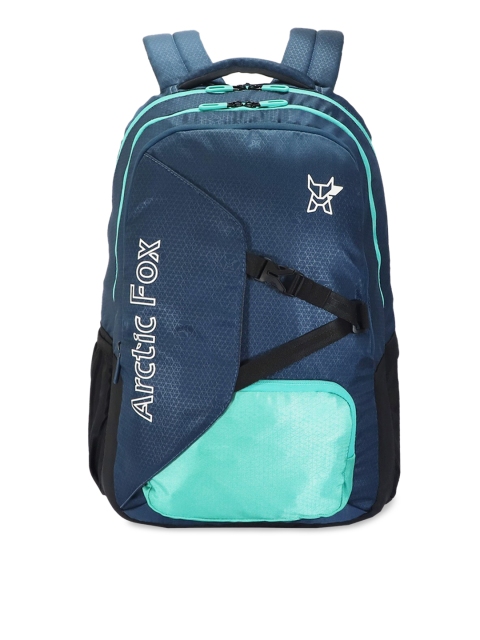 Arctic Fox Unisex Blue Solid Laptop Bag