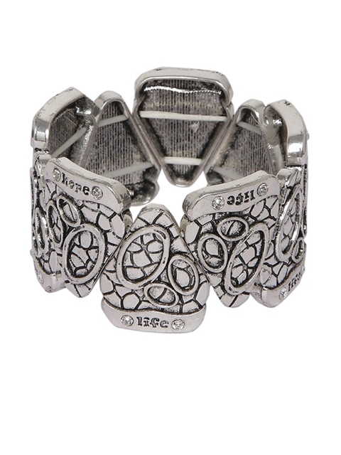 Mali Fionna Silver-Toned Bangle-Style Bracelet