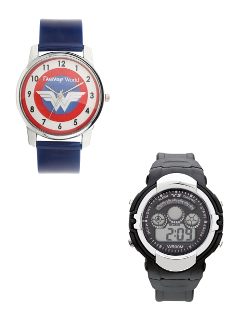 Fantasy World Unisex Kids Pack Of 2 Analogue Watch Combo FWGiftset113-008-BL-YS-02-BK, Red
Fantasy World Unisex Kids Pack Of 2 Analogue Watch Combo FWGiftset113-008-BL-YS-02-BK, Red