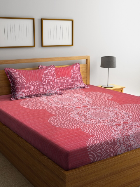 BOMBAY DYEING Red & White Ethnic Motifs 104 TC Cotton 1 Extra Large Bedsheet with 2 Pillow Covers
BOMBAY DYEING Red & White Ethnic Motifs 104 TC Cotton 1 Extra Large Bedsheet with 2 Pillow Covers