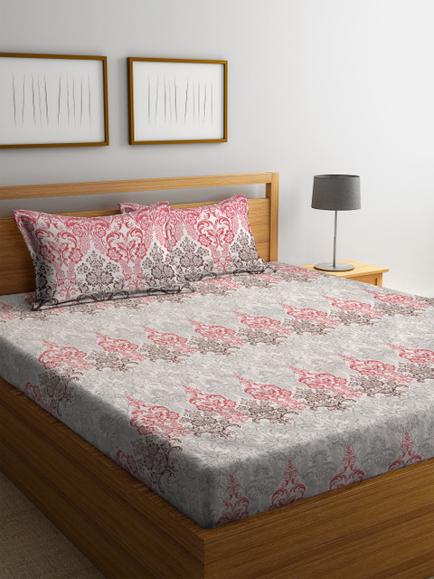 BOMBAY DYEING Red & Brown Ethnic Motifs 160 TC Cotton 1 Queen Bedsheet with 2 Pillow Covers
BOMBAY DYEING Red & Brown Ethnic Motifs 160 TC Cotton 1 Queen Bedsheet with 2 Pillow Covers