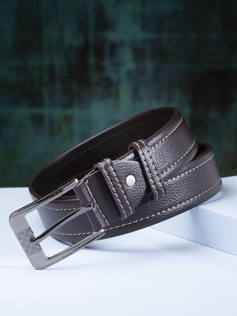 Apsis Men Brown Textured Belt